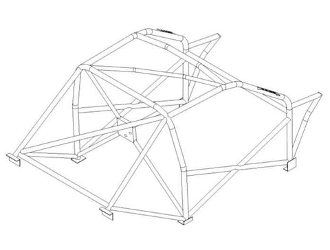 VOLKSWAGEN Golf Mk2 Multipoint T45 roll cage kit FIA Certificated 