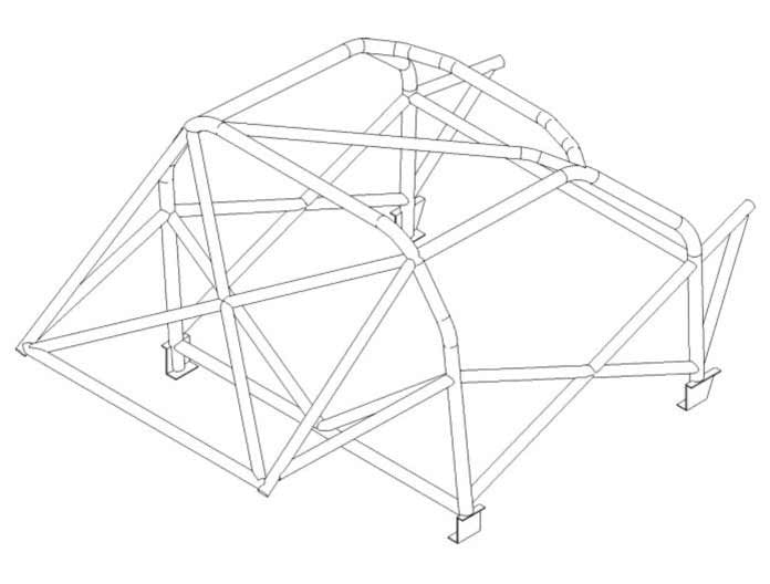 VOLKSWAGEN Golf Mk4 International Multipoint CDS roll cage kit. FIA Certificated