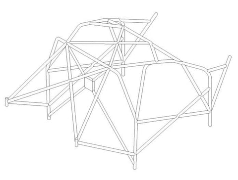VOLKSWAGEN Golf Mk5 International Multipoint T45 roll cage kit. FIA Certificated 