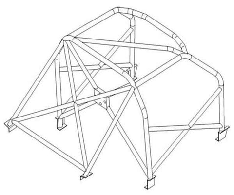 VOLKSWAGEN Polo 94-99 MK3 Type 6N International Multipoint T45 roll cage kit. FIA Certificated 